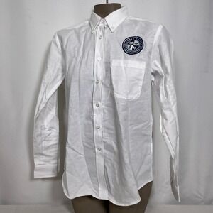 Edwards West Coast University Long Sleeve White Button Down Shirt Women's XS